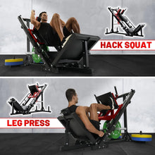 Load image into Gallery viewer, Ritfit Leg Press Hack Squat Machine, Professional Adjustable Leg Press Machine for Home Gym with Linear Bearing, Specialty Hack Squat Machine for Full Lower Body Workout with Weight Storage, Pink