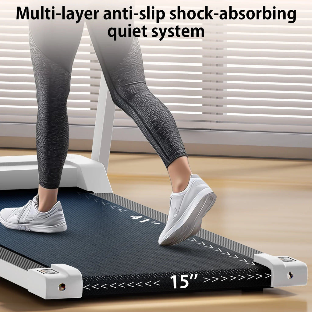 300 lb Portable Folding Treadmill, 3.0 HP Foldable Compact Treadmill for Home Office, Walking Running Treadmill with LED Display for Exercise