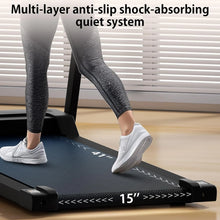 Load image into Gallery viewer, 300 lb Portable Folding Treadmill, 3.0 HP Foldable Compact Treadmill for Home Office, Walking Running Treadmill with LED Display for Exercise