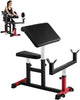 VEVOR Preacher Curl Bench, Strength Training Biceps Machine, Max Load 440 lb Home Gym Equipment, Seated Arm Isolated Barbell Dumbbell Bicep Station, Adjustable Weight Benches for Home Gym