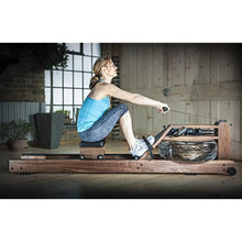 Load image into Gallery viewer, Waterrower Classic Exercise Rowing Machine in Black Walnut with S4 Monitor