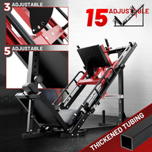 Load image into Gallery viewer, Ritfit Leg Press Hack Squat Machine, Professional Adjustable Leg Press Machine for Home Gym with Linear Bearing, Specialty Hack Squat Machine for Full Lower Body Workout with Weight Storage, Pink